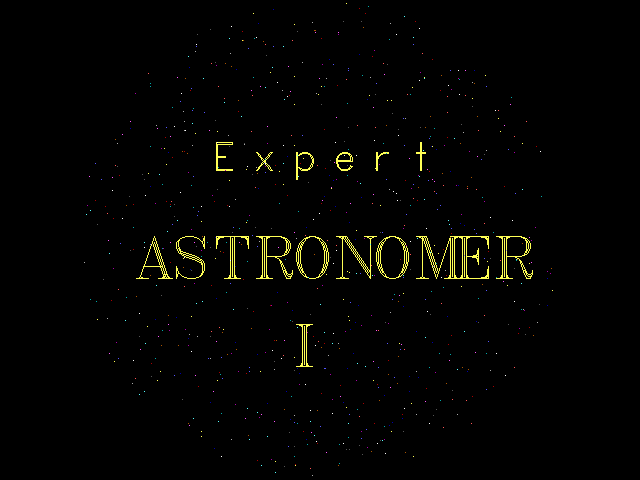 Expert Astronomer I - Splash